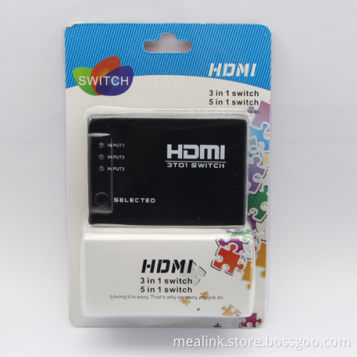3X1 with Remote Control HDMI Switcher